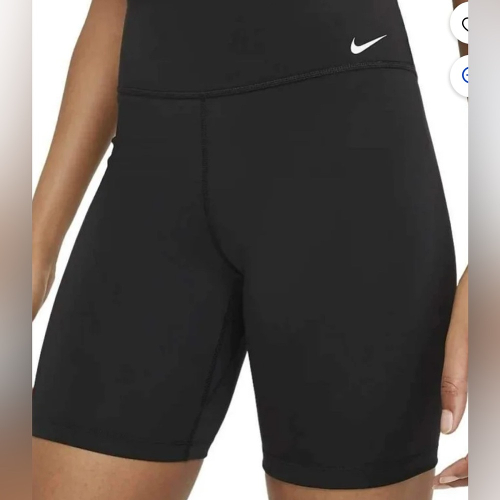 Nike one Women's Black Bike Shorts XS 7”